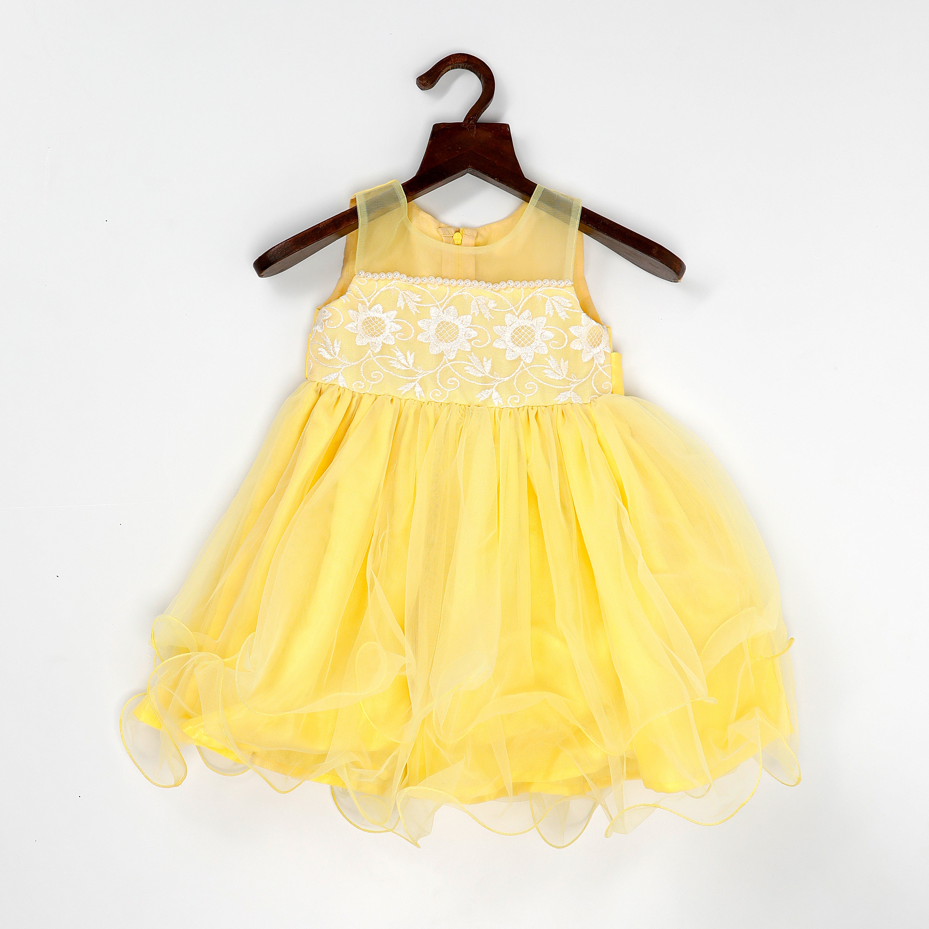 Pre-Order: Yellow Baby Dress Set– Peony Kids Couture